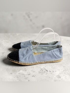 Zara Espadrille Flats Denim